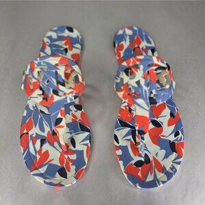 NWOT Lauren Ralph Lauren Audrie Womens Floral Print Jelly Thong Sandals